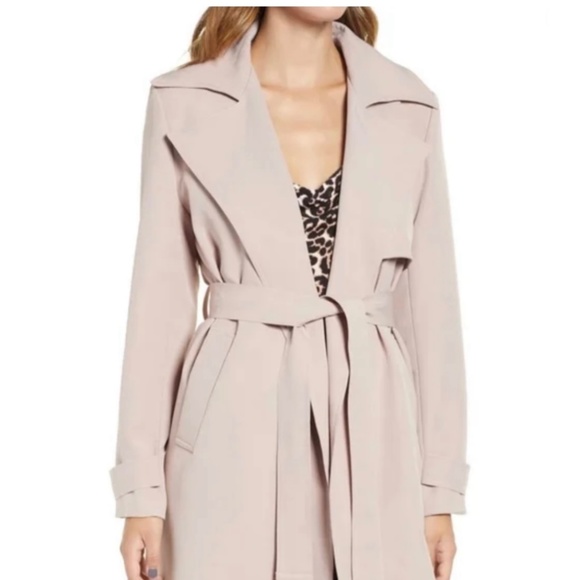 Prima Jackets & Blazers - Dusty Rose Prima Trench Coat